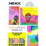 NEXX A4 Project Board Pad Bright - Assorted - 25 Page